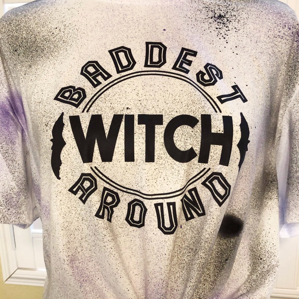 Baddest Witch Around Splatter Paint Graphic Tee - Picture 5 of 5